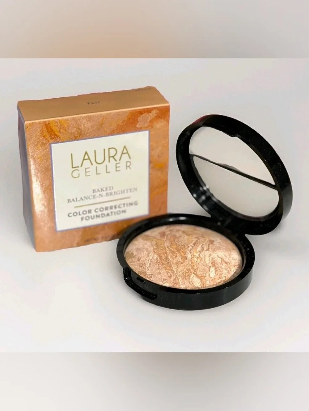 NIB LAURA GELLER Baked Balance-n-Brighten Color Correct Foundation Fair 0.32oz
